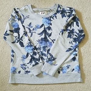 EV1 from Ellen DeGeneres Floral Printed Crewneck S